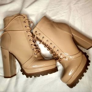 Nude booties